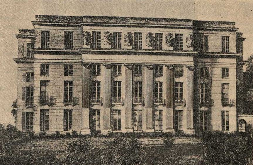 К.-Н. Леду. Замок Бенувиль. 1768—1777. Задний фасад (современное состояние)