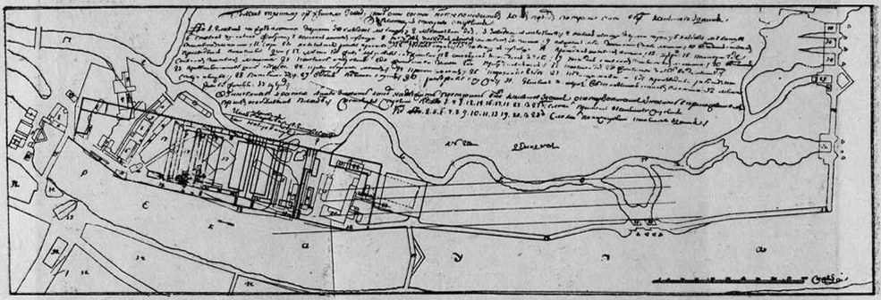 Проект реконструкции Тульского оружейного завода. Генеральный план, около 1778 г.