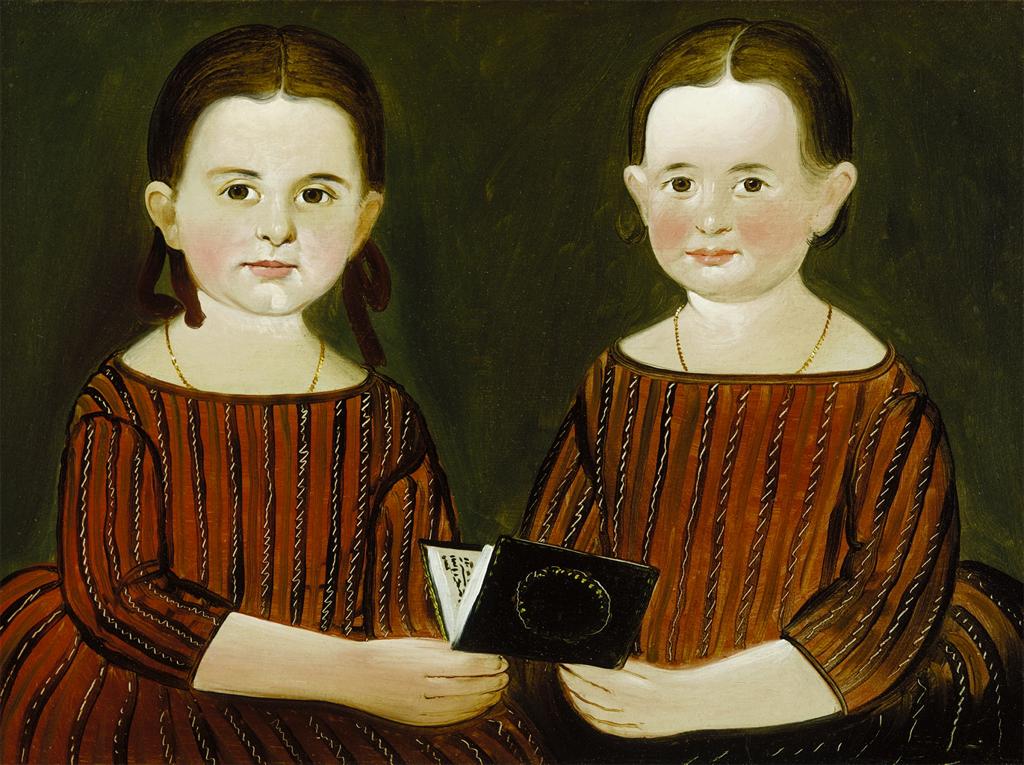Two Girls Sharing a Book (1848) — William Matthew Prior