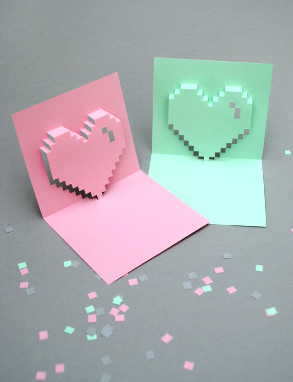 3D открытка к дню святого Валентина