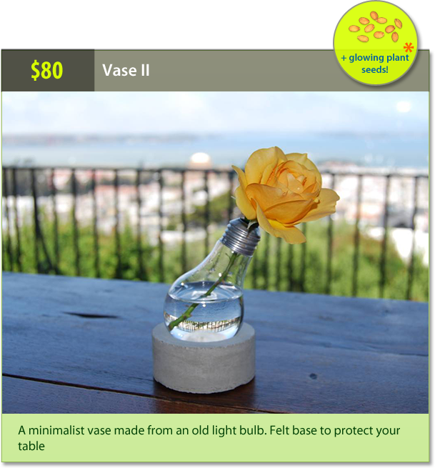 ваза для светящихся растений