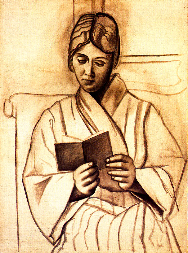 Woman reading (Olga) / Femme lisant (Olga) (1920) —  Пабло Пикассо (Pablo Picasso)