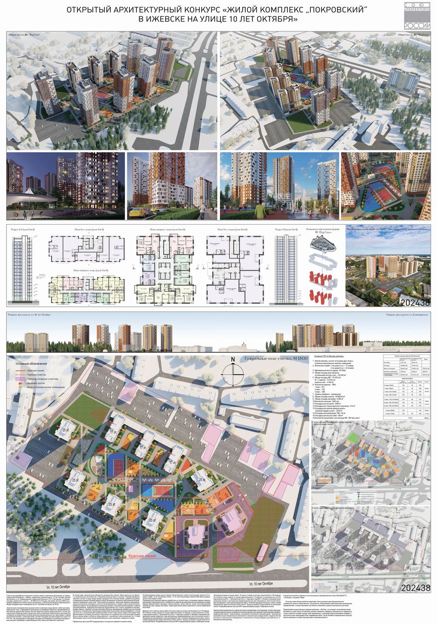 Конкурсные проекты ЖК «Покровский» в Ижевске: проект под девизом 202438 |  портал о дизайне и архитектуре