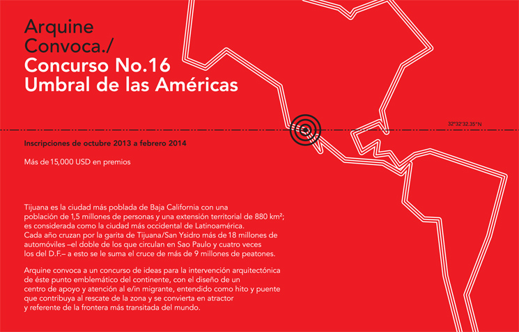 Конкурс № 16 журнала Arquine. «Граница с Америкой», Мексика, 2014