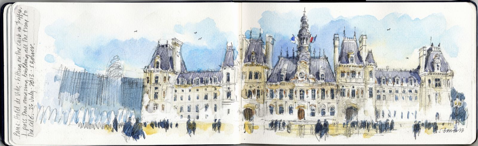 Best in Category - Professional Travel Sketch. © Stephanie Bower