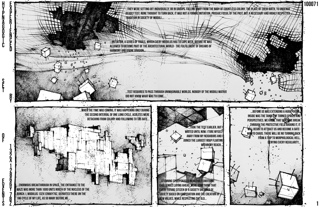 'Hypnagogic set of events experienced by 132x12866y78z' by Zygmunt Maniaczyk & Marcin Kitala