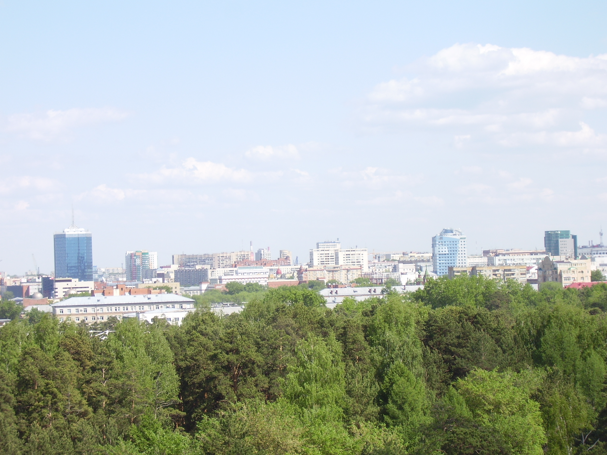 Панорама города Челябинска с колеса обозрения. 2009 год