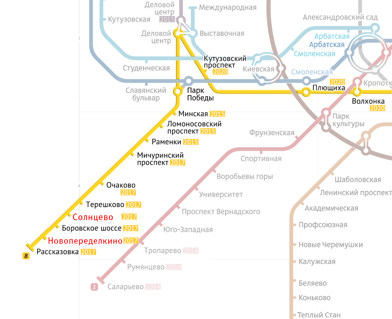 конкурс на разработку архитектурно-художественного решения станций Московского метрополитена Солнцево и Новопеределкино