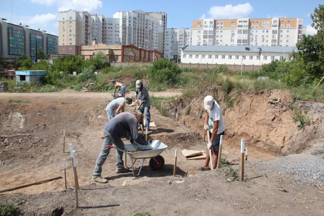 Фотографии с археологических раскопок ОКН «Городище Уфа-II». 2013