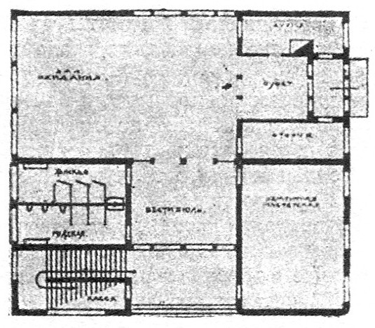 Д. Булгаков. Проект автобусной станции // Современная архитектура. 1926. № 1