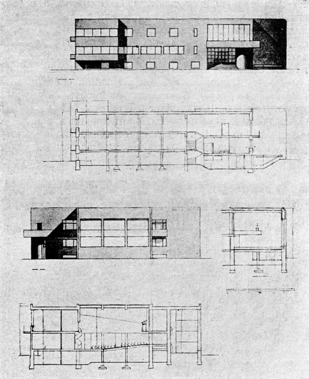 ФАСАДЫ. РАЗРЕЗЫ. ANSICHTE. SCHNITTE