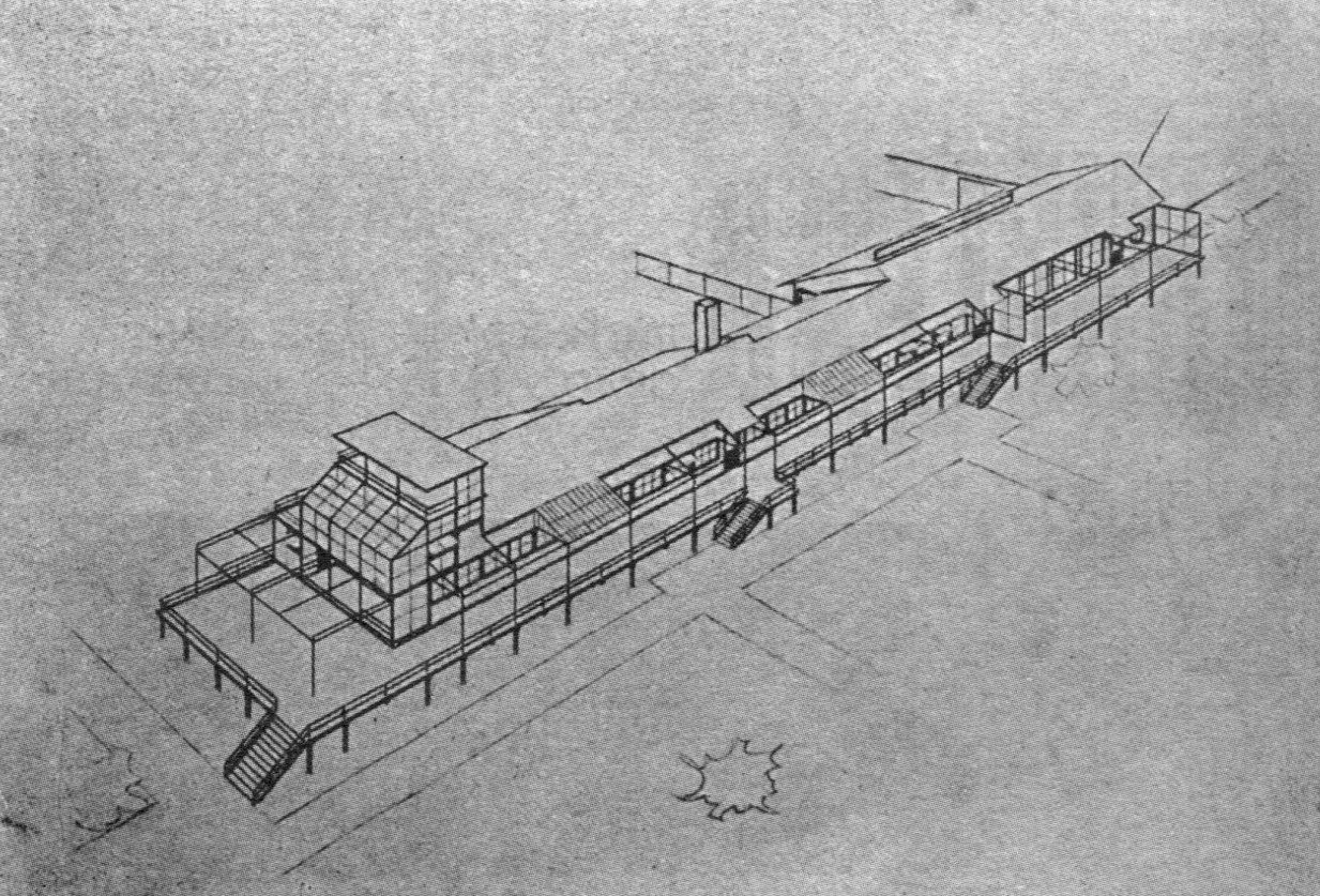 К. ИВАНОВ. ПРОЕКТ САНАТОРИЯ. K. IWANOFF. ENTWURF FÜR EIN SANATORIUM