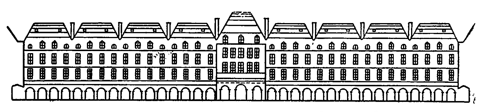 Королевская площадь, схема домов 1605 г., К. Шатийон и А. Аллейом
