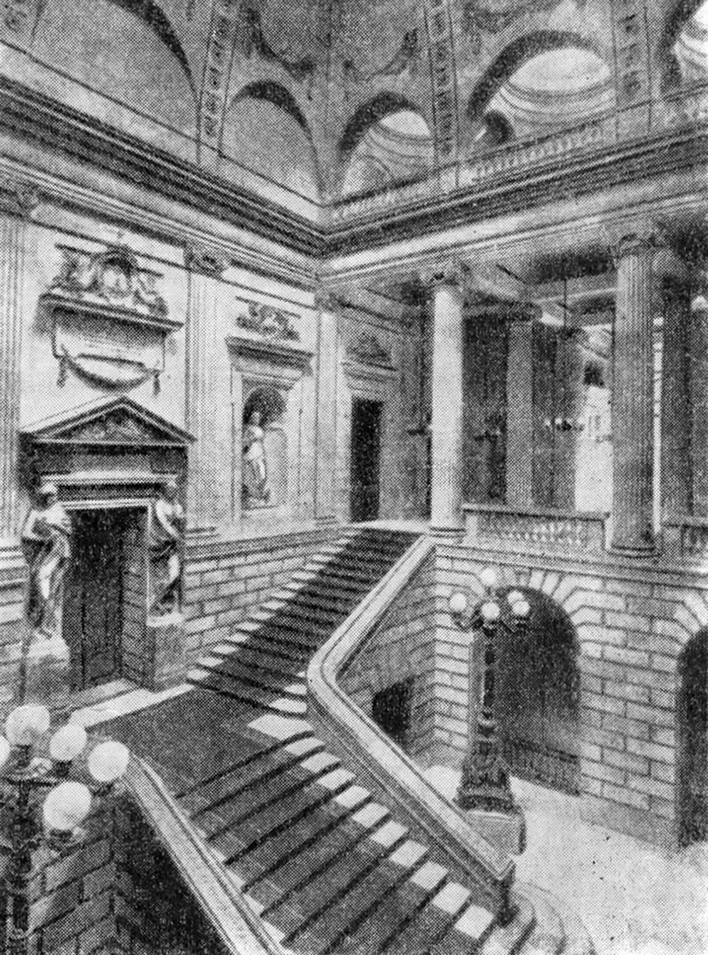 90. Бордо. Театр, 1772—1780 гг., В. Луи. План, фасад и интерьер