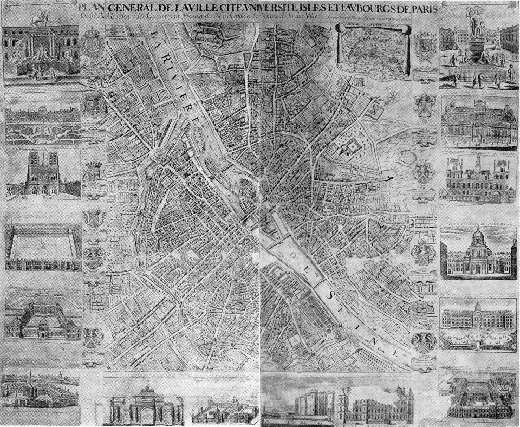 94. Париж. Карта, 1699 г.