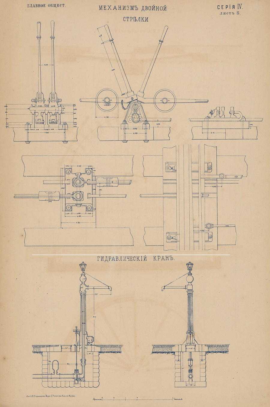 Главное Общество. Механизм двойной стрелки и гидравлический кран