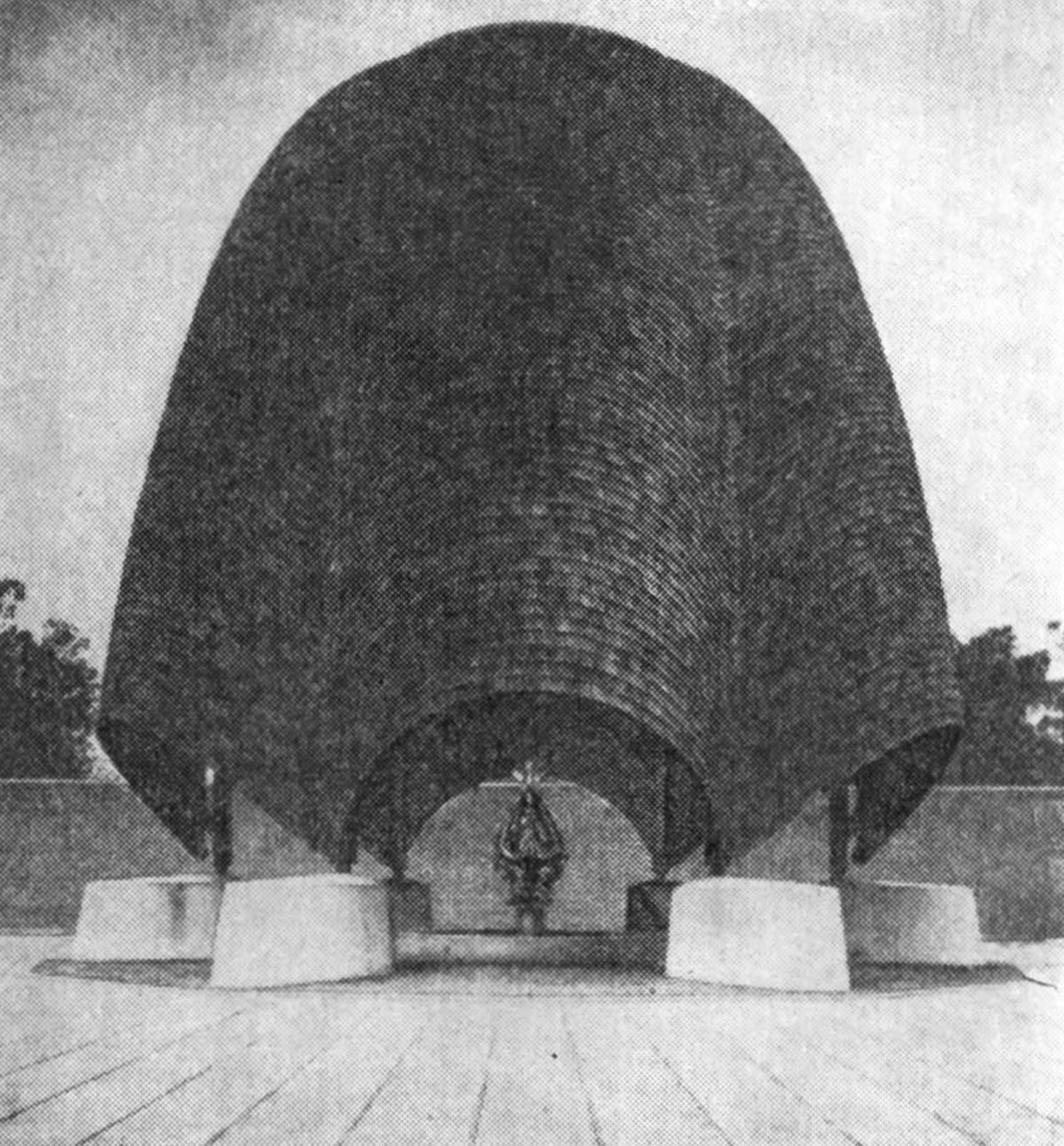 47. Нью-Хармони (Индиана). «Церковь без крыши», 1960 г. Арх. Ф. Джонсон