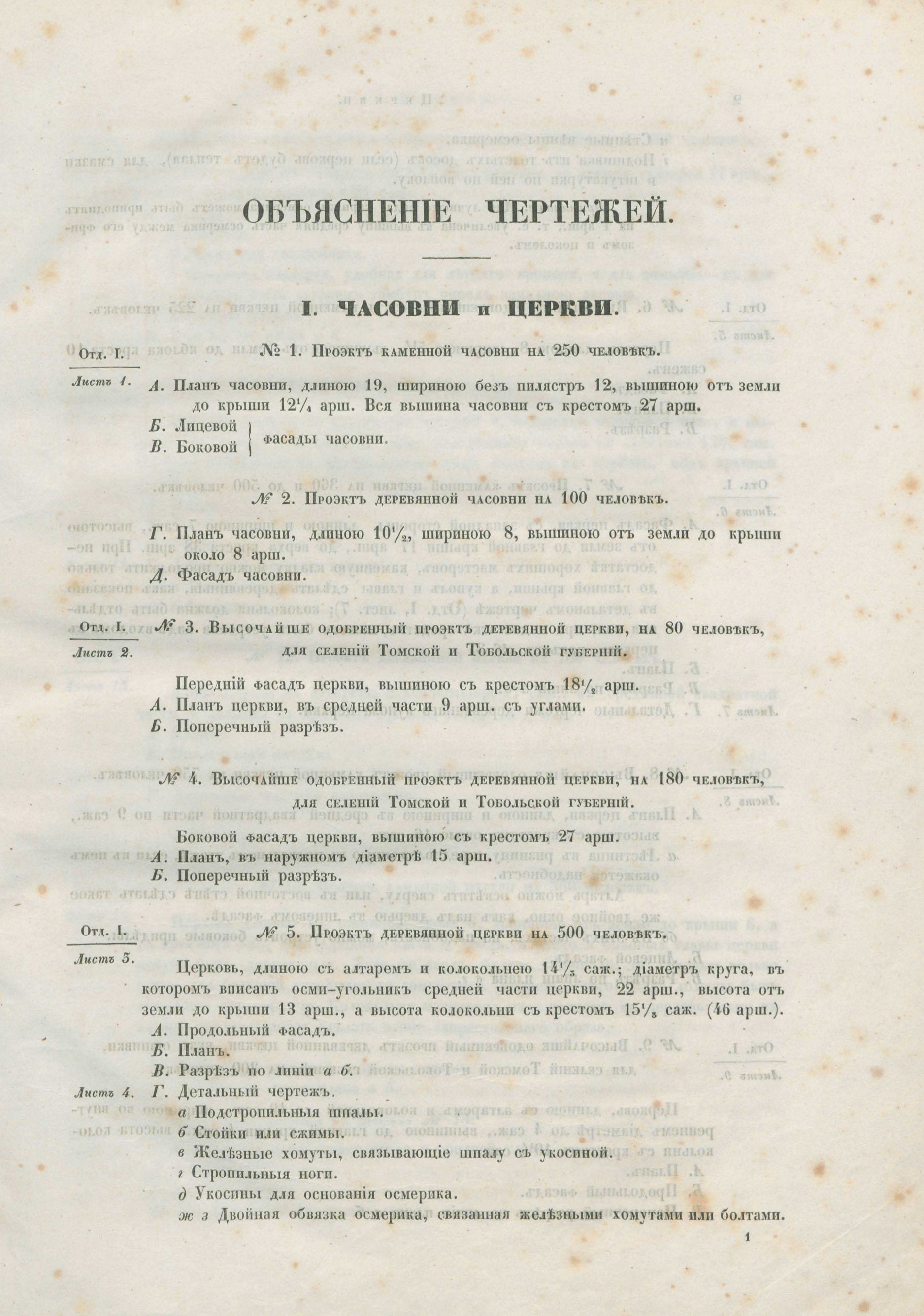 Атлас проектов и чертежей сельских построек, изданный от Департамента сельского хозяйства М.Г.И. — С.-Петербург, 1853