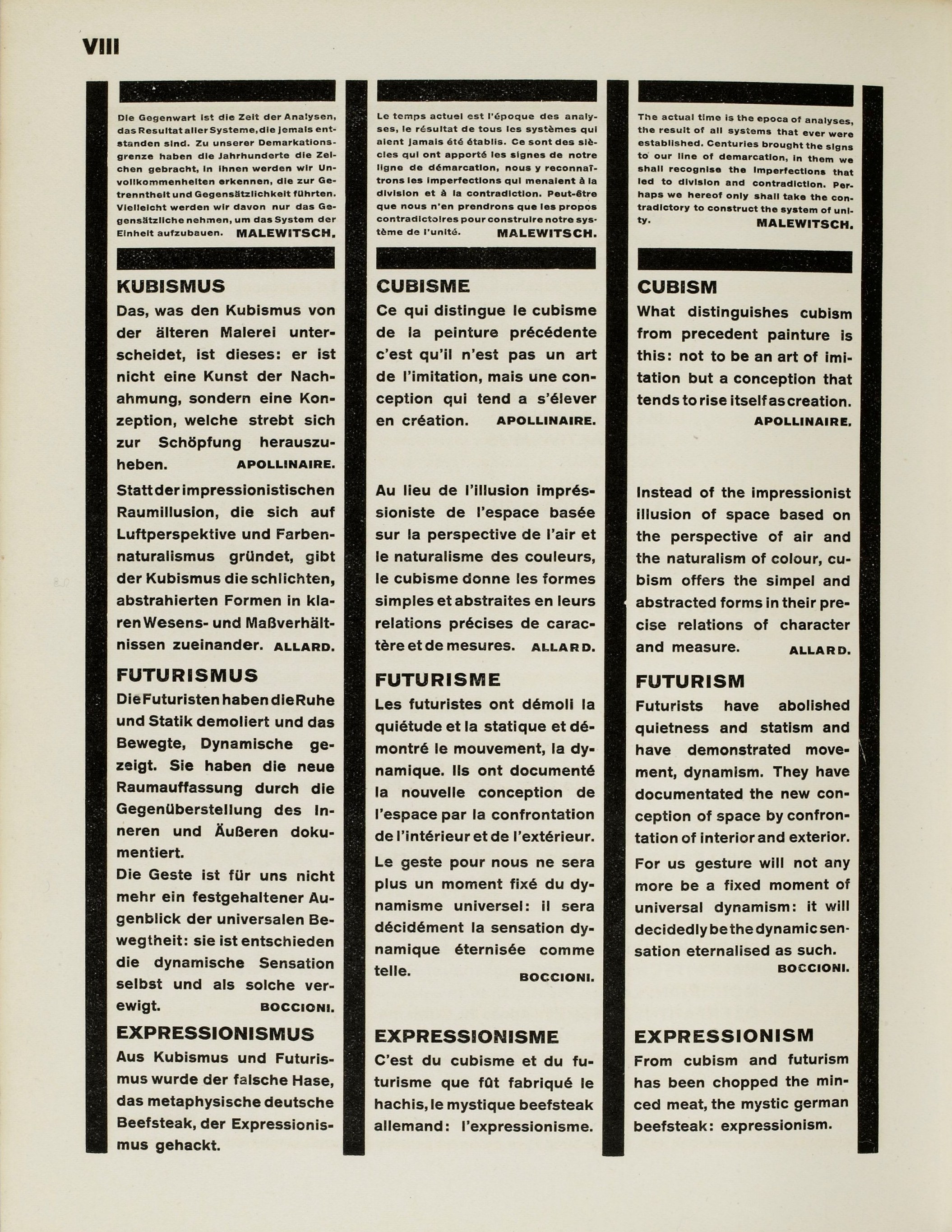 Die Kunstismen = Les Ismes de L’Art = The Isms of Art : 1924 . 1914 / El Lissitzky [und = et = and] Hans Arp. — Erlenbach-Zürich ; München ; Leipzig : Eugen Rentsch Verlag, 1925