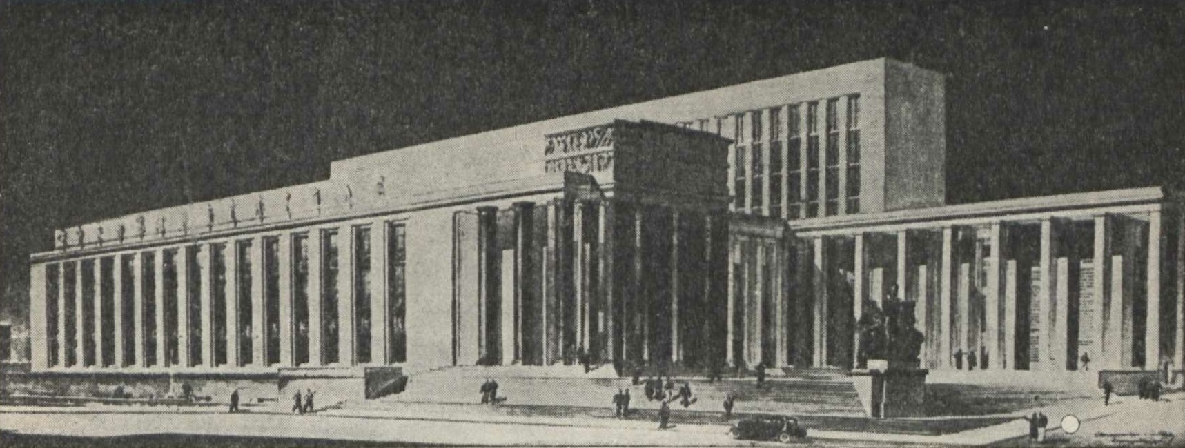 Библиотека имени Ленина в Москве (1927—1938). Перспектива окончательного проекта