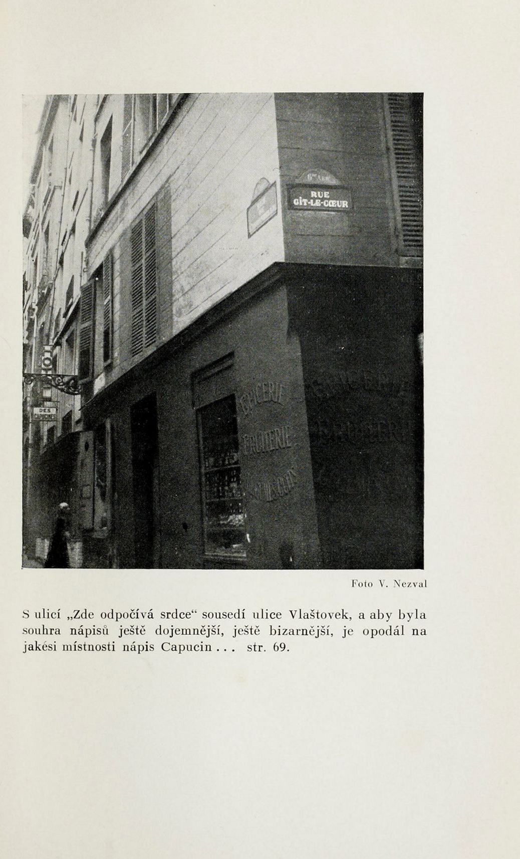 Ulice Gît-Le-Cœur / Vítězslav Nezval. — Praha : Fr. Borový, 1936