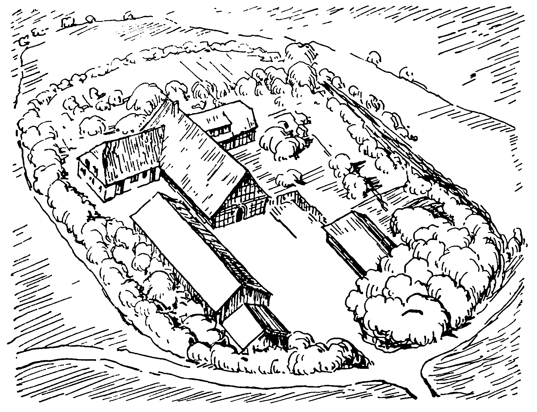 1. Амельсбюрен. Крестьянский двор. Реконструкция