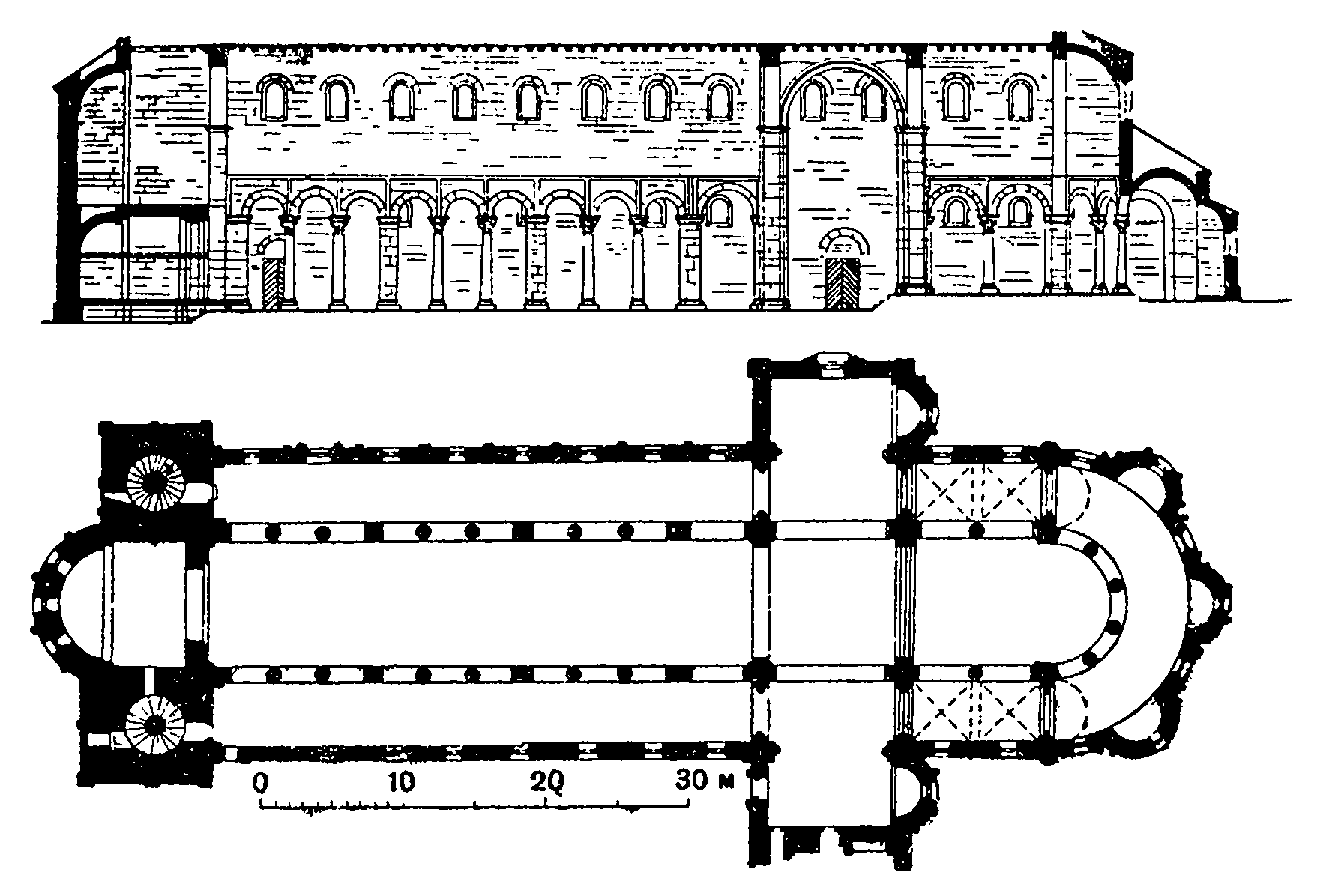 24. Хильдесхайм. Монастырская церковь св. Годехарда, 1133—1172 гг.