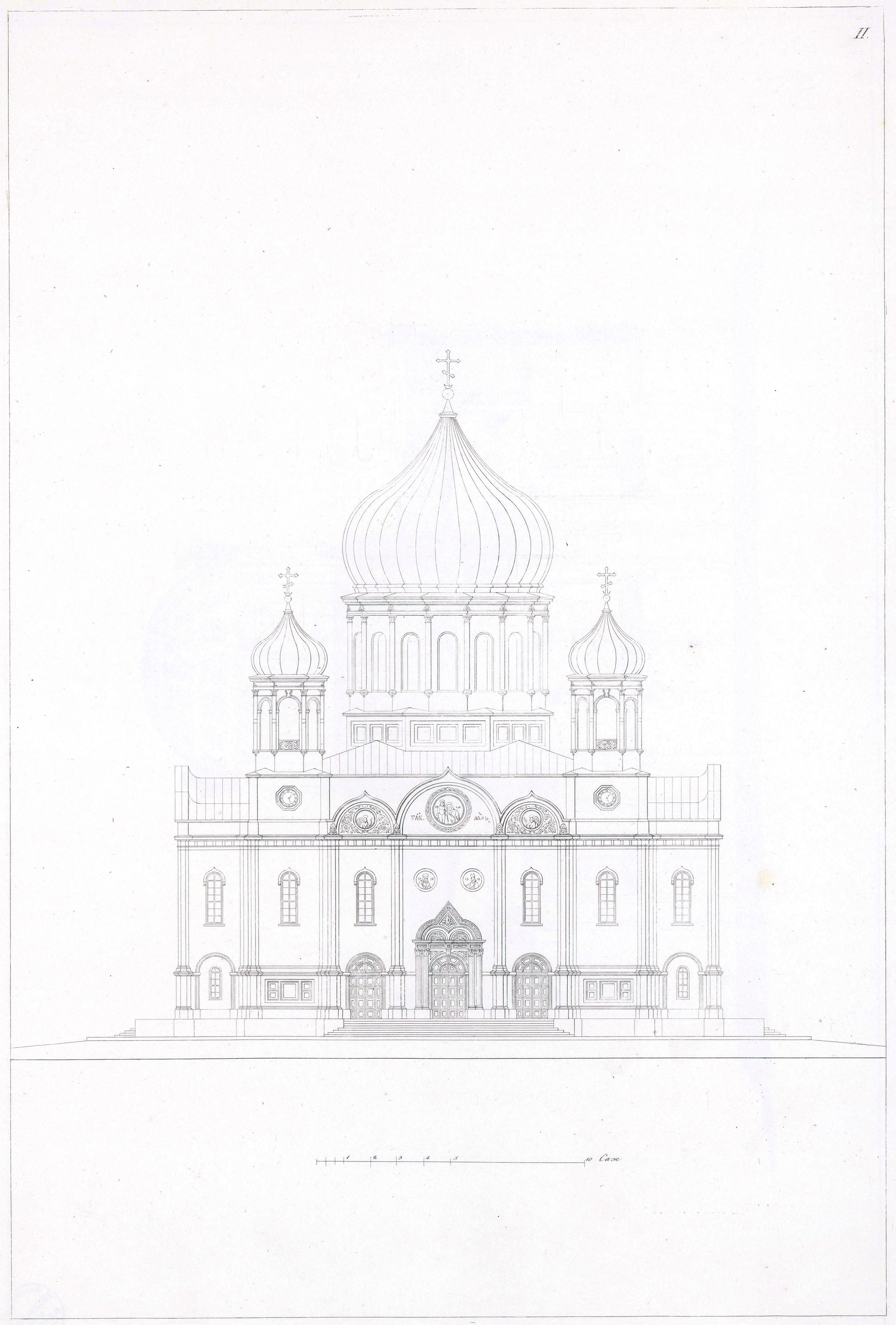 чертеж церкви Введения во храм Пресвятой Богородицы