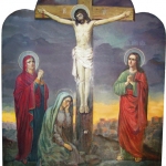 Распятие Иисуса Христа, размер: 110x130 см. Ламинат.