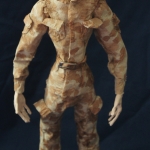 Портретная кукла - Новобранец. Цернит, текстиль. Высота 340 мм.