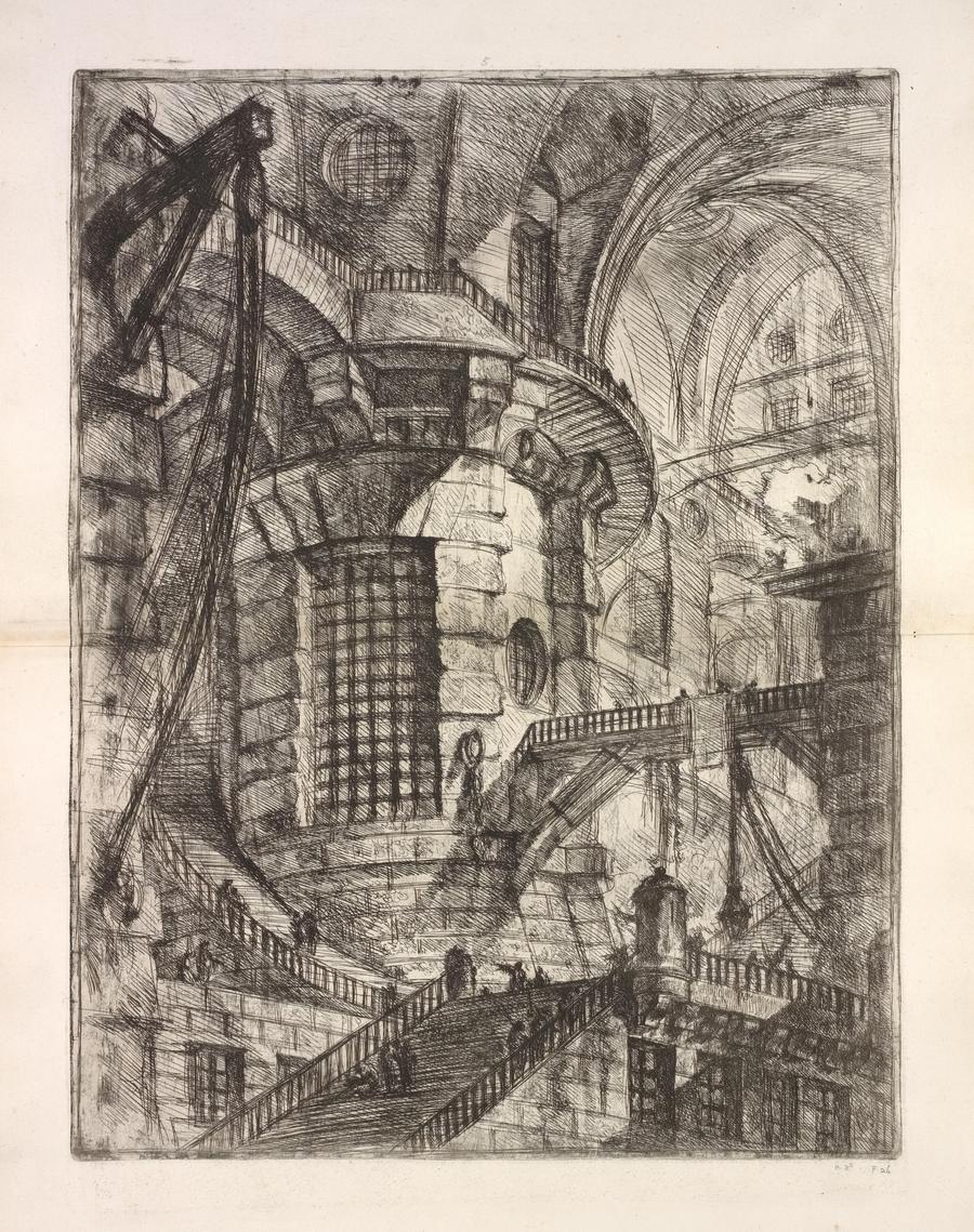 Giovanni Battista Piranesi. Carceri d'invenzione (The Prisons or Imaginary Prisons) (Воображаемые тюрьмы или Фантастические изображения тюрем или Темницы). 1-е издание. 1750