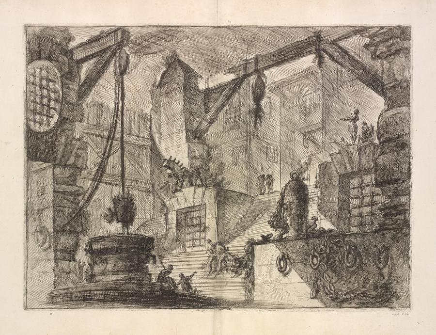 Giovanni Battista Piranesi. Carceri d'invenzione (The Prisons or Imaginary Prisons) (Воображаемые тюрьмы или Фантастические изображения тюрем или Темницы). 1-е издание. 1750