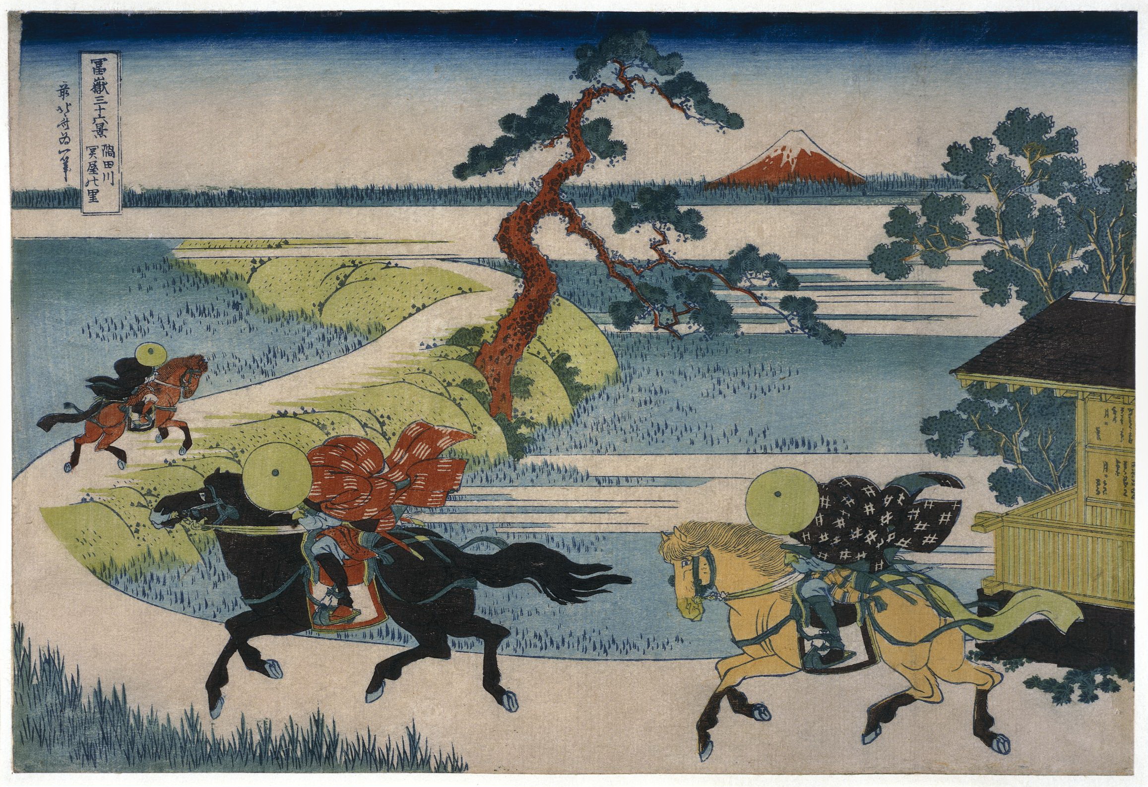 Katsushika Hokusai. Sekiya Village on the Sumida River, from the series Thirty-six Views of Mount Fuji