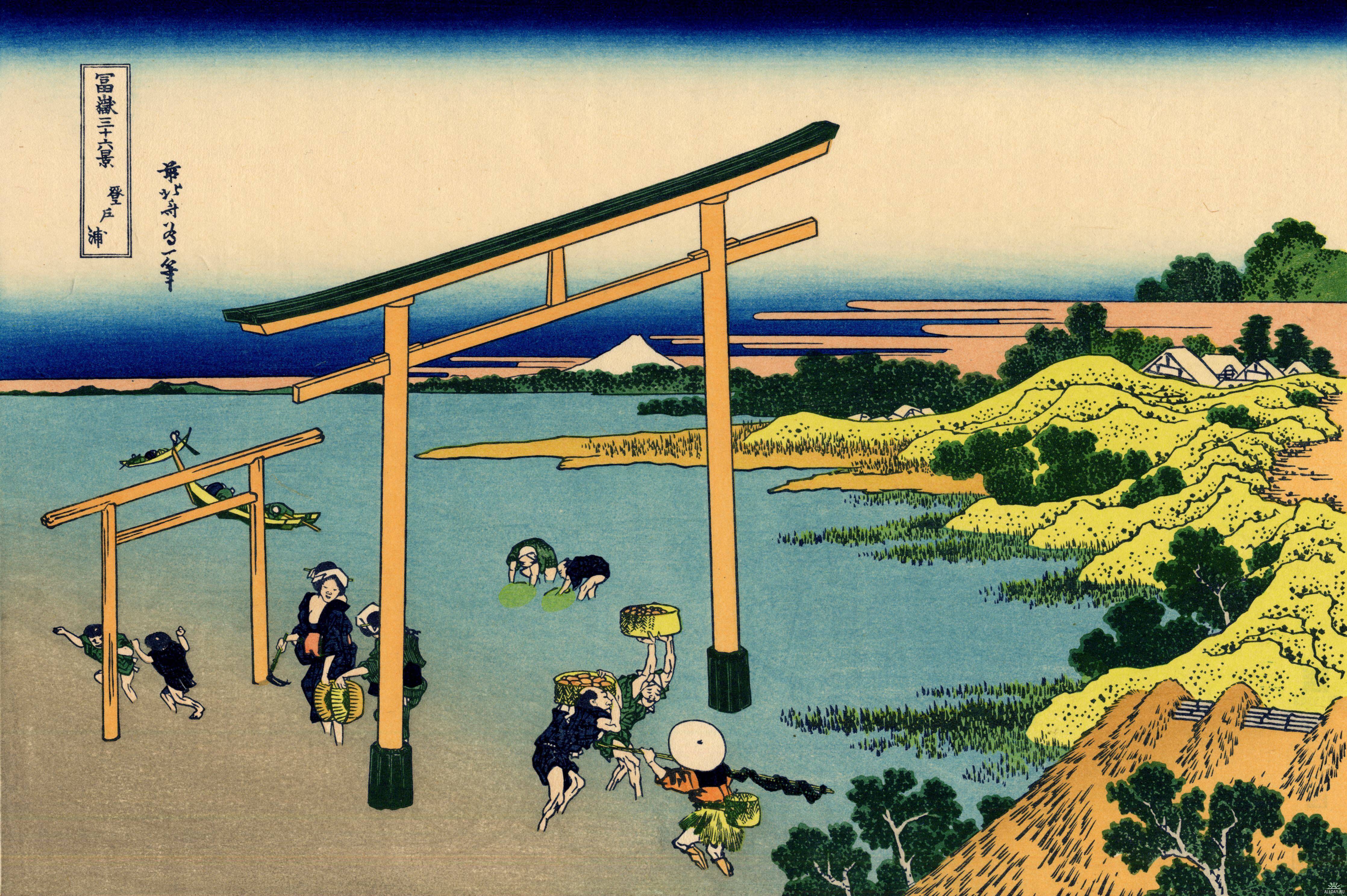 Katsushika Hokusai. Noboto Bay, from the series Thirty-six Views of Mount Fuji