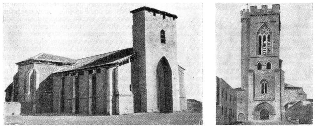 14. Грихальба. Приходская церковь, XIII в. (1); Паленсия. Церковь Сан Мигель, XIV в. (2)