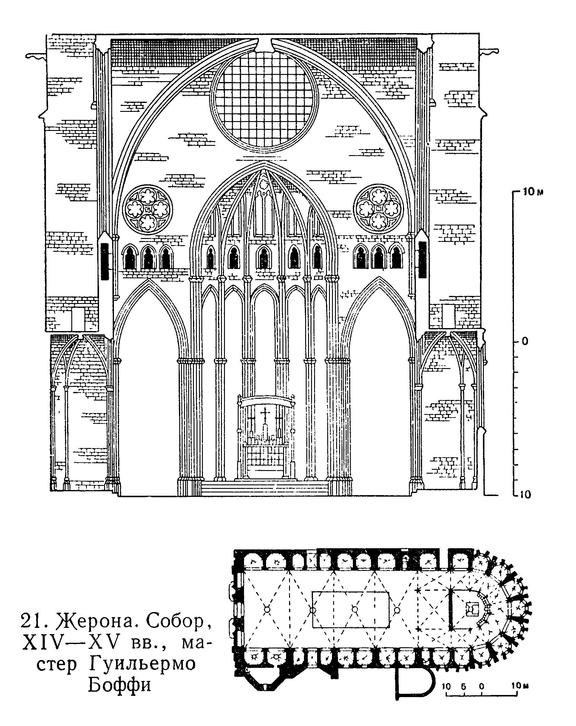 21. Жерона. Собор, XIV—XV вв., мастер Гуильермо Боффи