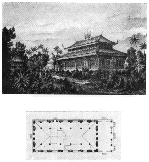 3. Луан-Прабан. Храм Ви-Сун. Общий вид. План