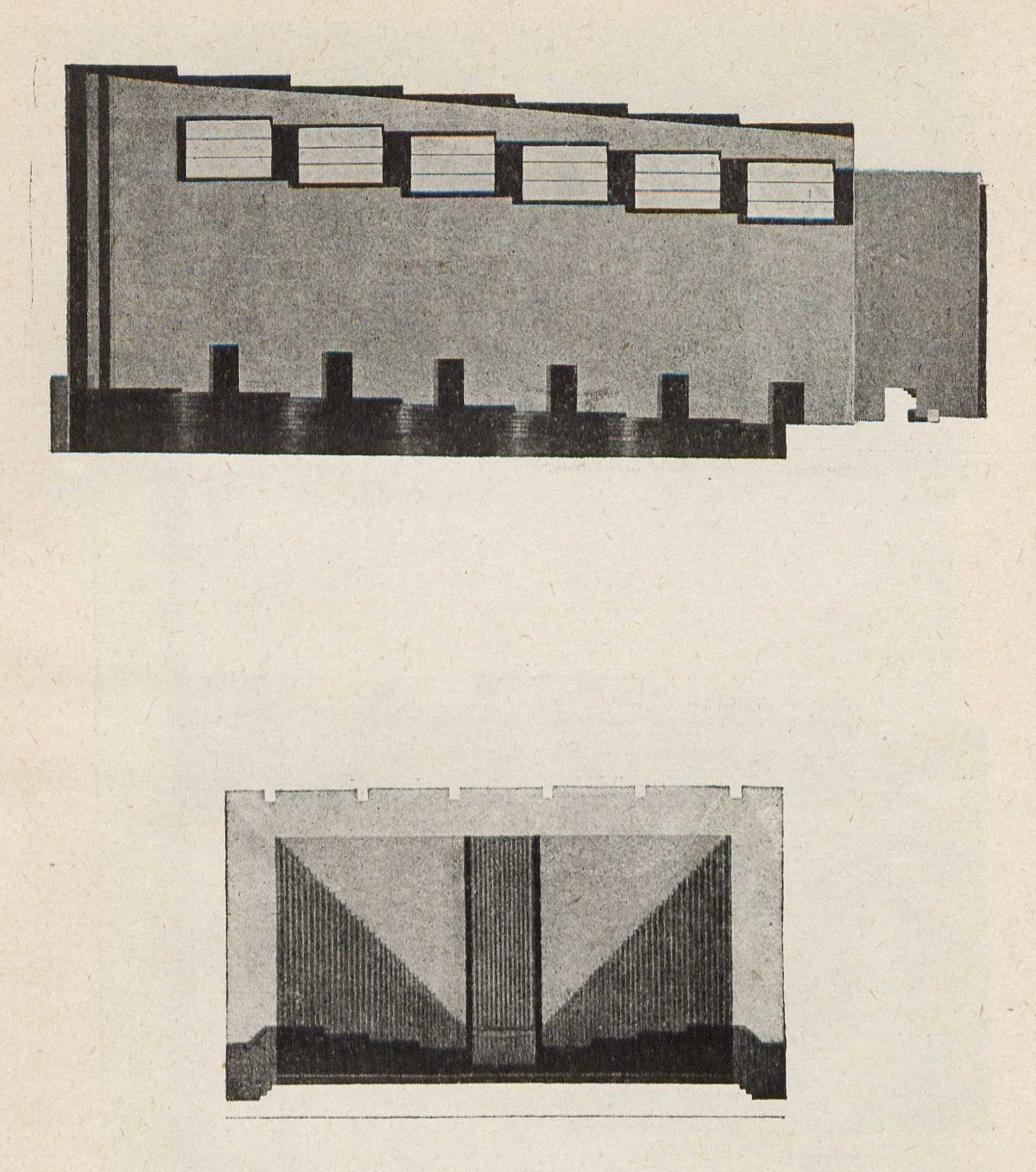 III курс. Внутренняя обработка концертного зала — И. Е. Рожин. 1927