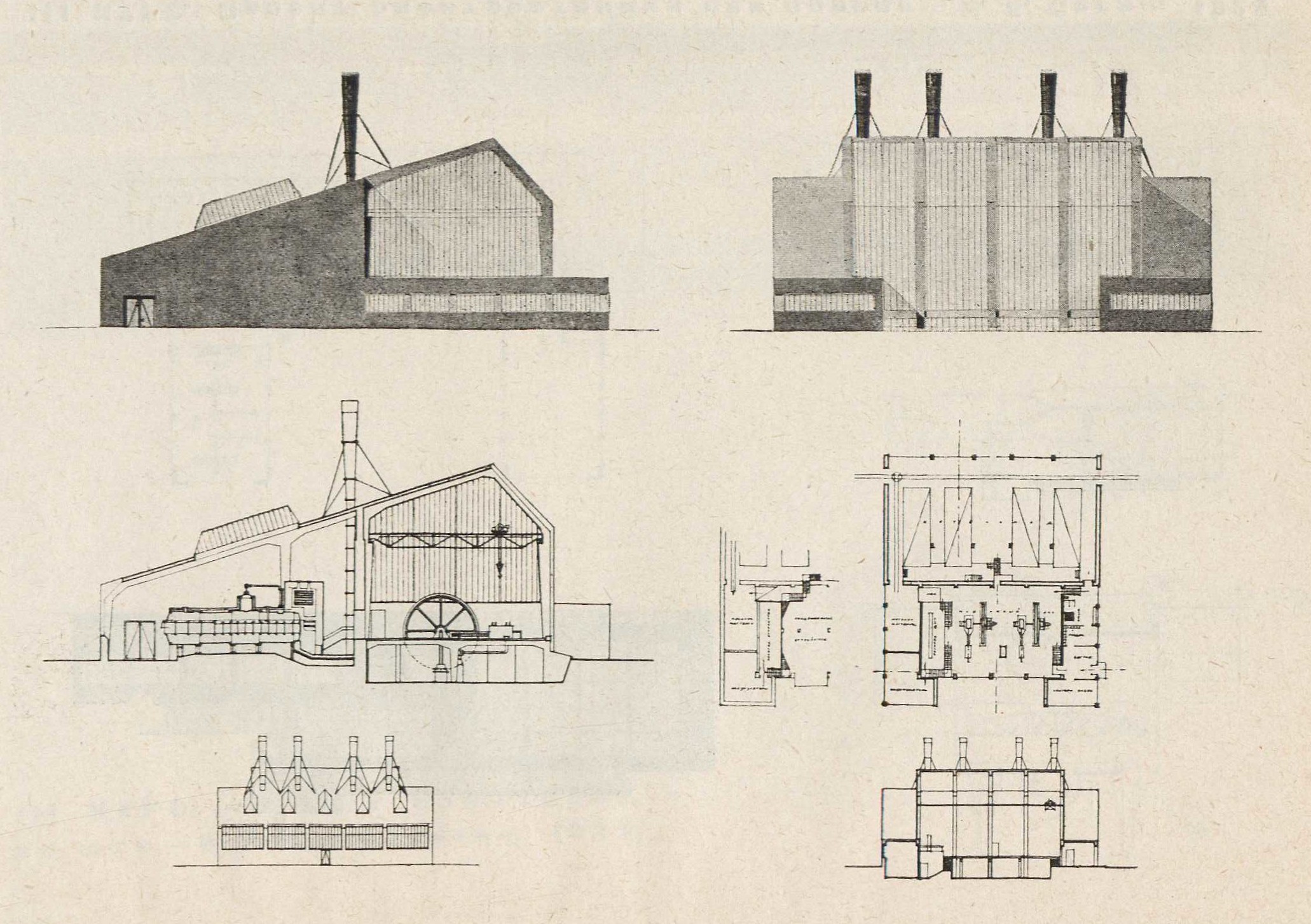 III курс. Проект электростанции при заводе — М. А. Минкус. 1928