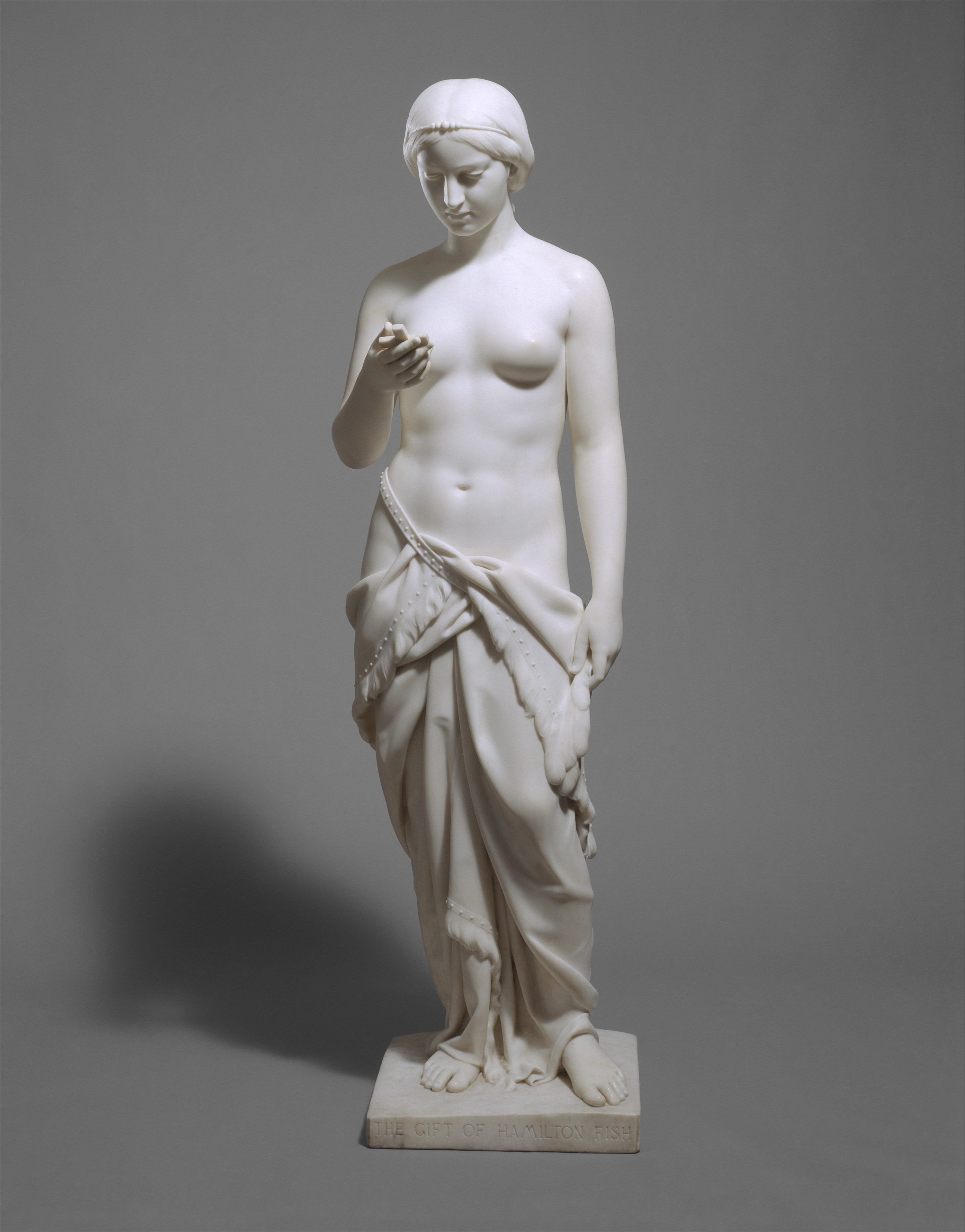 Indian Girl, or The Dawn of Christianity. 1853–56; carved 1855–56. Erastus Dow Palmer
