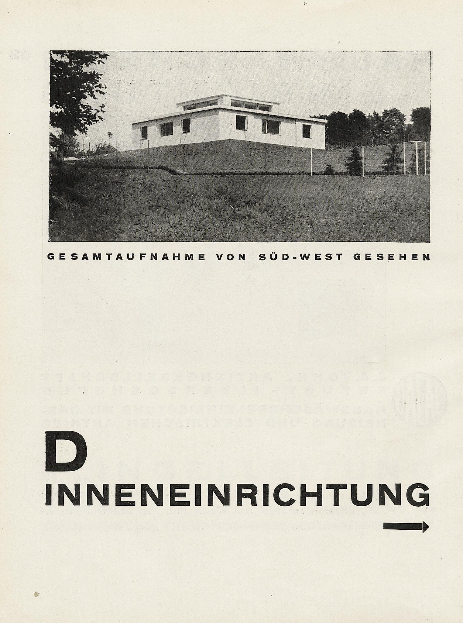 Ein Versuchshaus des Bauhauses in Weimar / Zusammengestellt von Adolf Meyer. — München : Albert Langen Verlag, 1925. — 78 s., ill. — (Bauhausbücher 3)