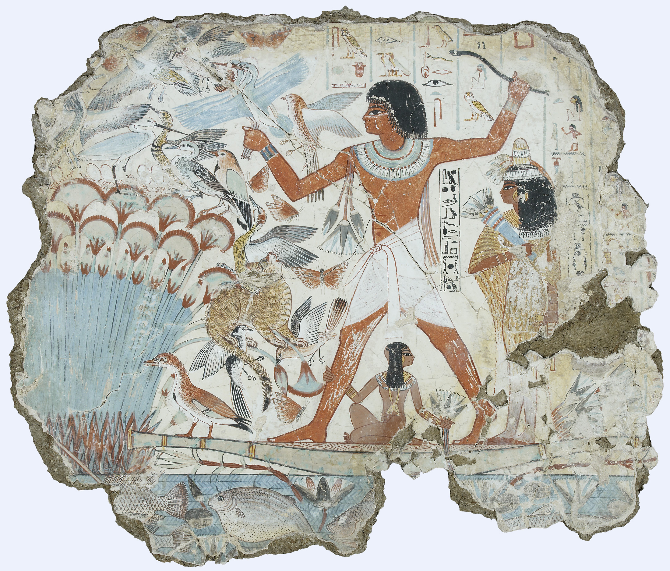 Рис. 1. Роспись фиванской гробницы. Египет. Эпоха 18-й династии