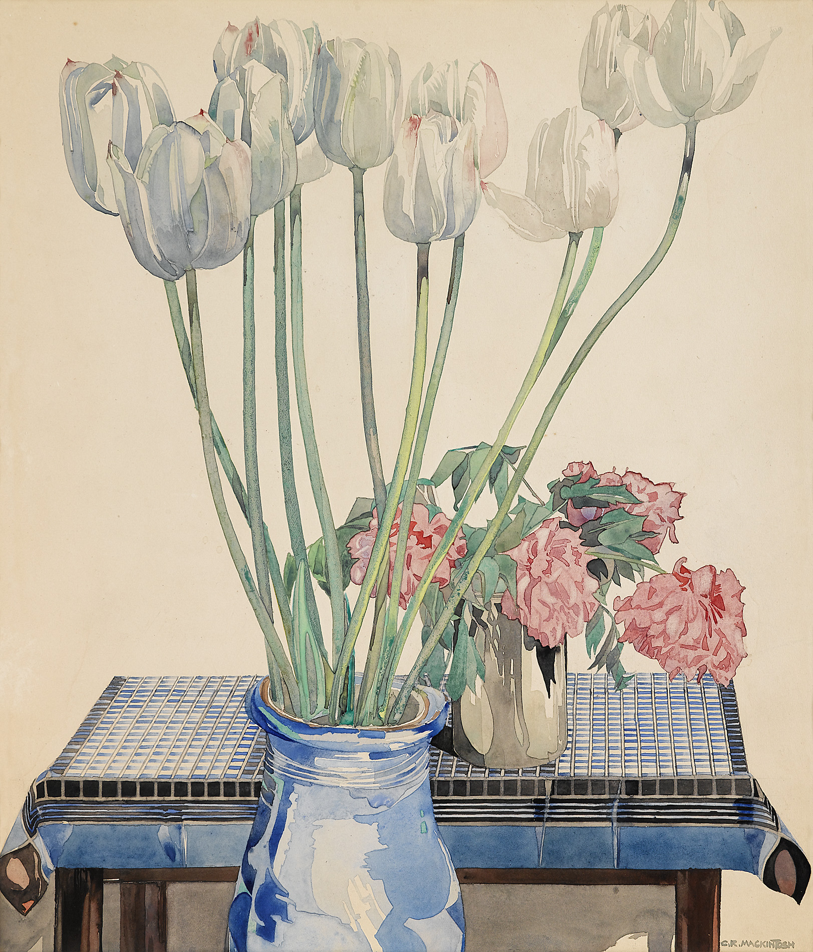 Charles Rennie Mackintosh. White Tulips, ca. 1920
