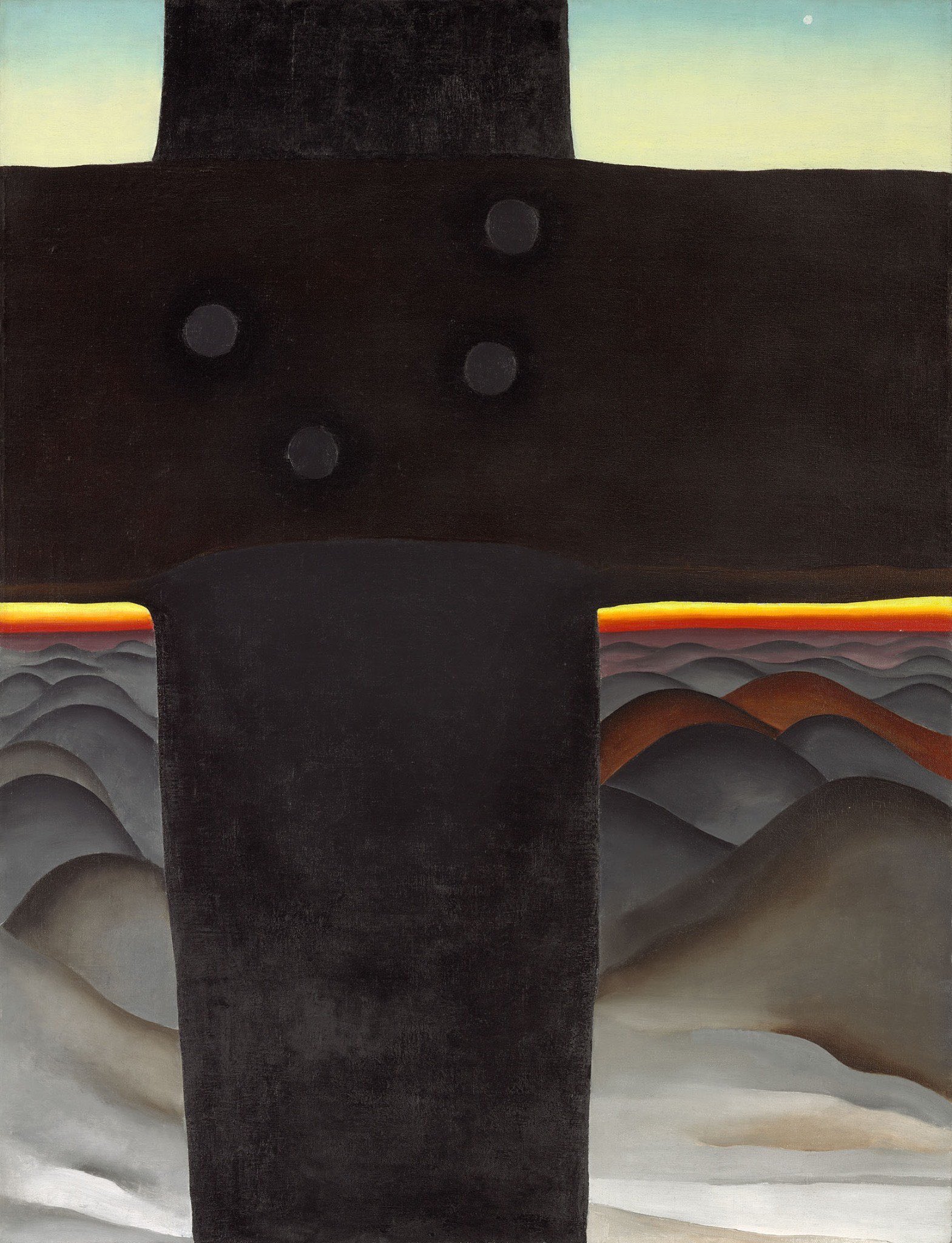 Georgia O'Keeffe. Black Cross, New Mexico. 1929. Source: Art Institute of Chicago