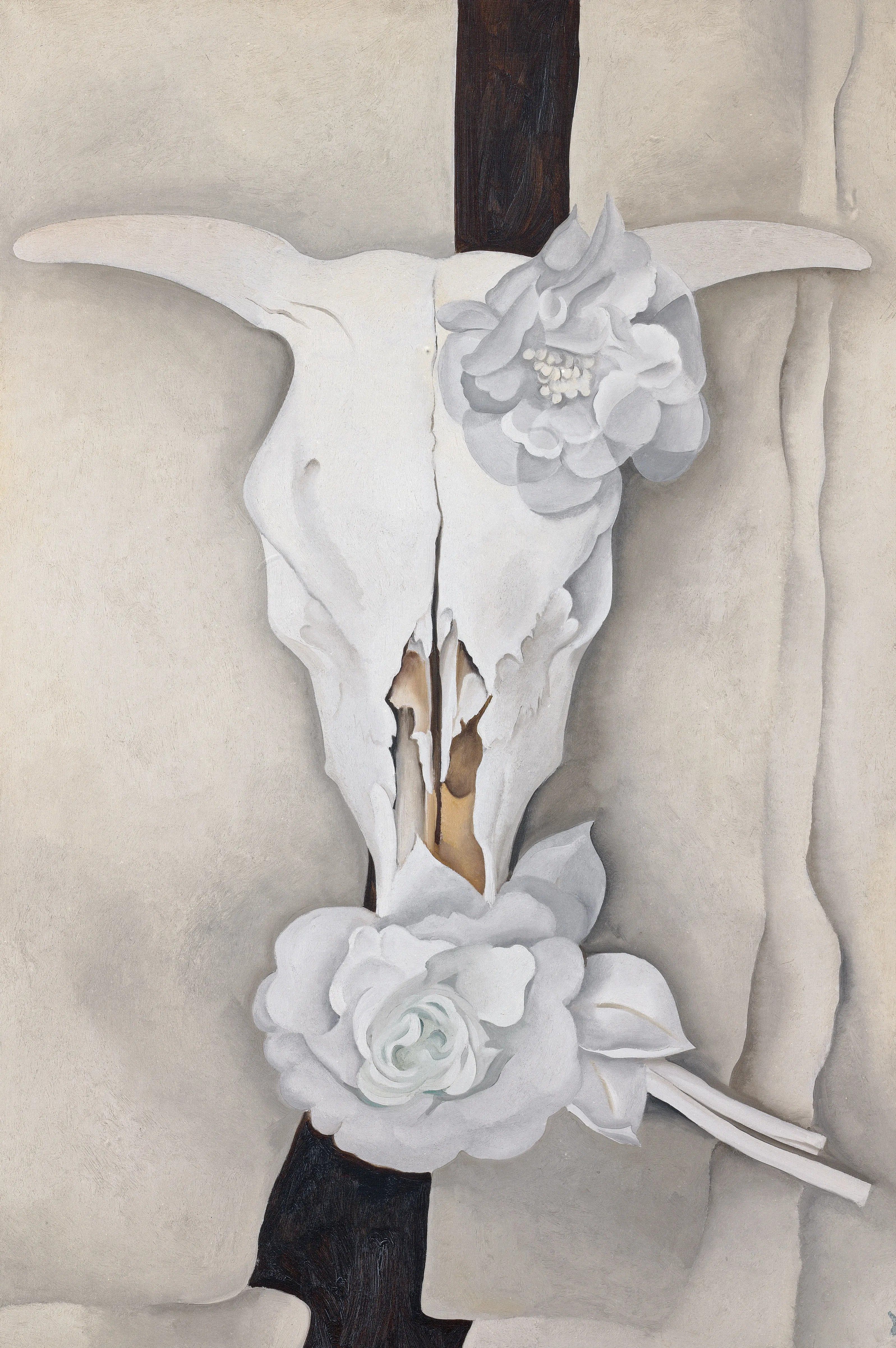 Georgia O'Keeffe. Cow’s Skull with Calico Roses. 1931. Source: Art Institute of Chicago