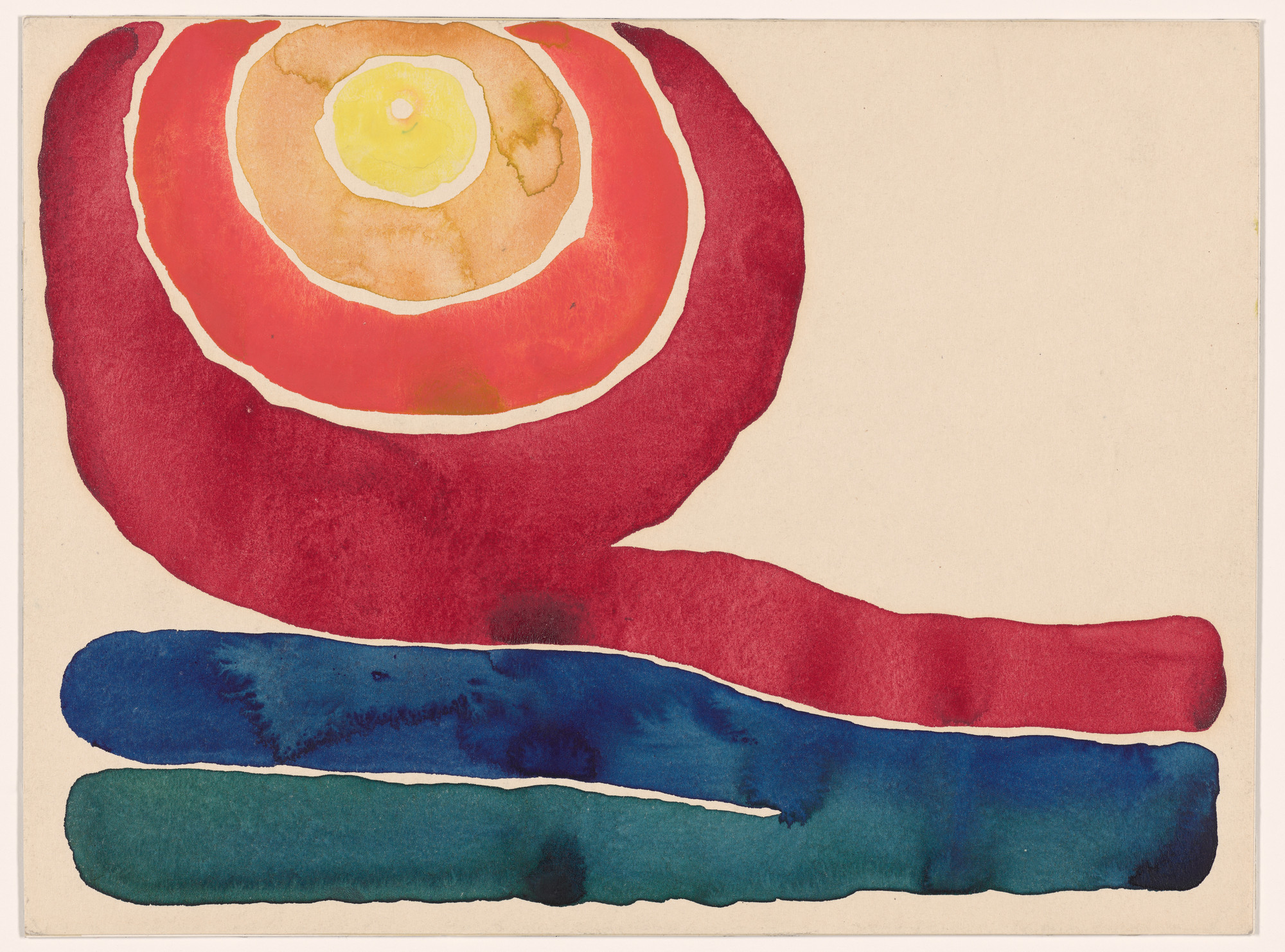 Georgia O'Keeffe. Evening Star No. III. 1917. Source: MoMA