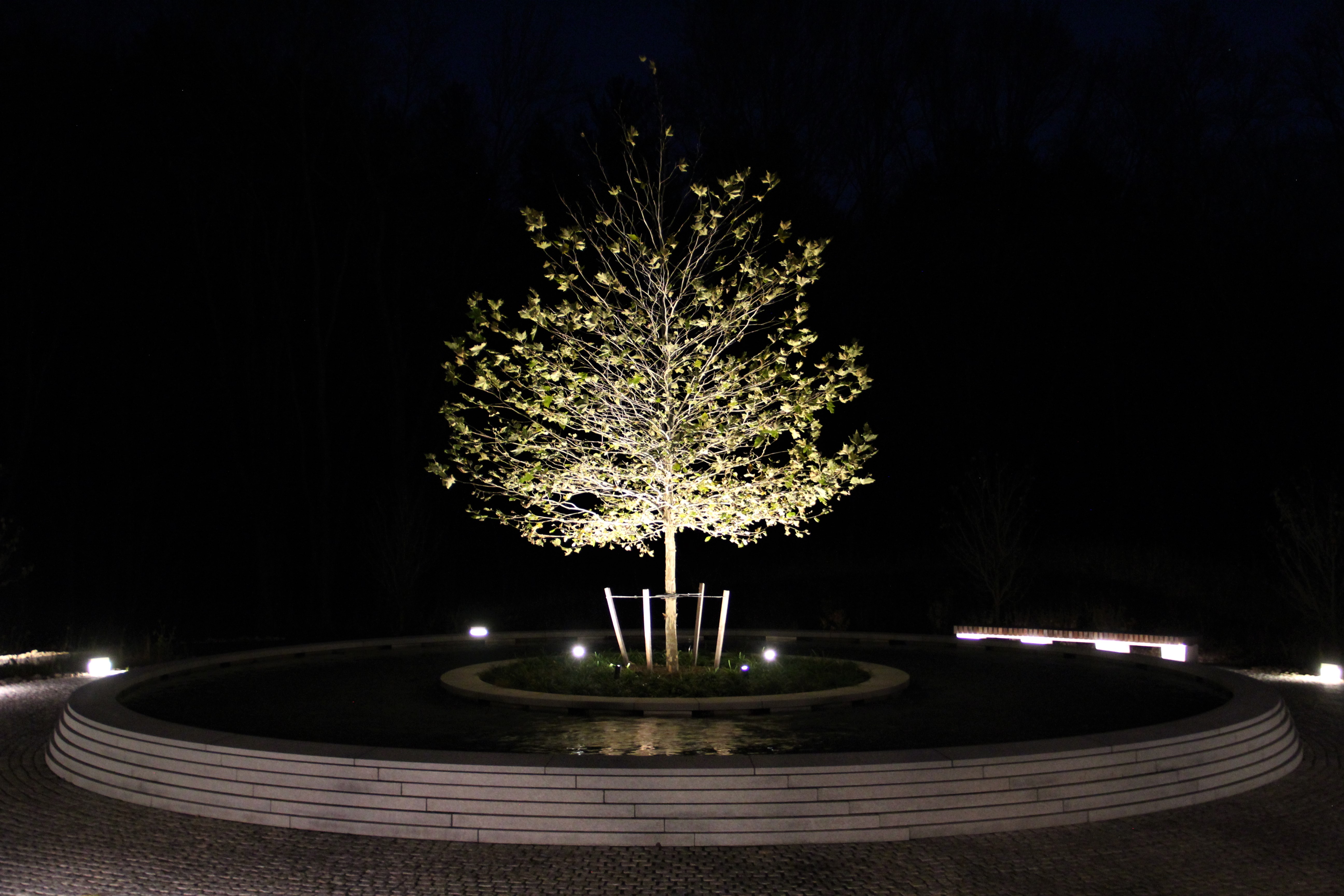 Вид мемориала после заката 17 ноября 2022 года. Фото: Liam Enea. Источник: flickr.com
