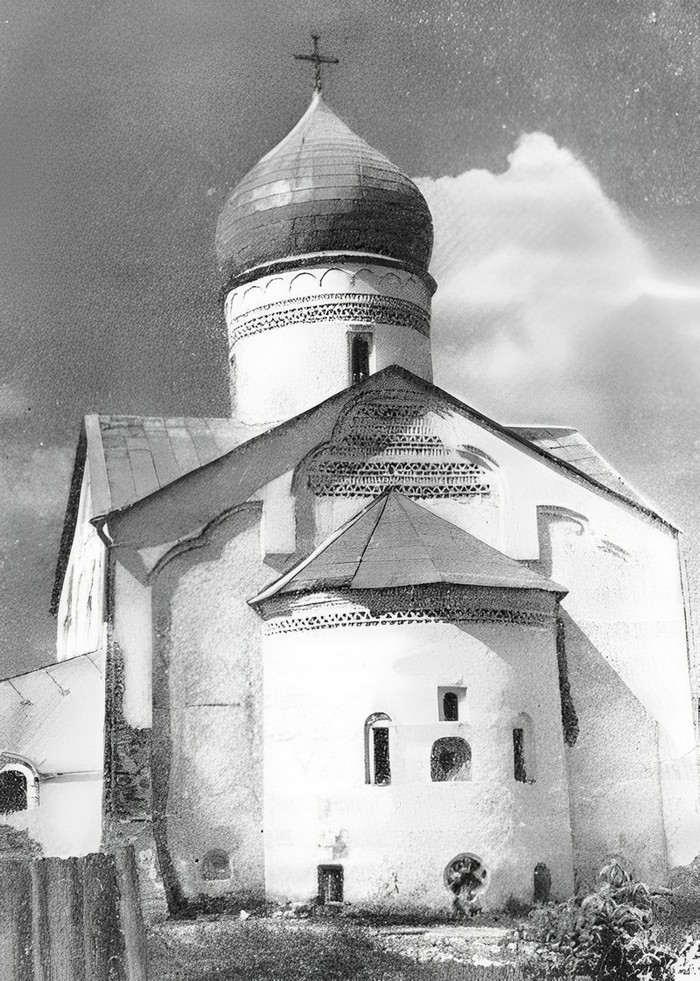 17. Новгород. Церковь Димитрия Солунского, 1463 г. (фото П. Н. Максимова)