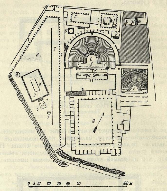 Рис. 40. План театра в Помпеях