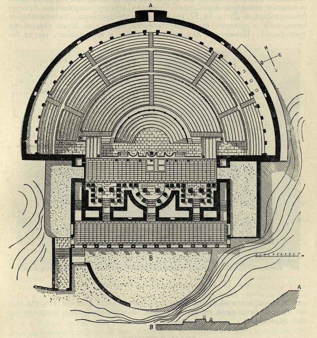 Рис. 51. План театра в Дугге